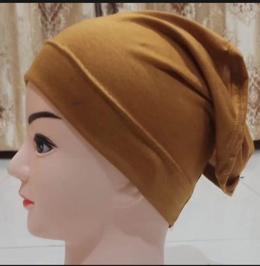 Hijab Tube Cap - CARAMEL BROWN