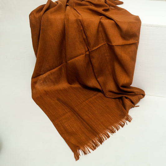 Turkish Lawn Hijab - CARAMEL BROWN