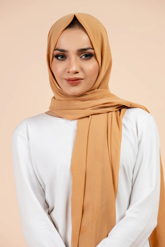 Luxury Georgette Hijab - BEIGE