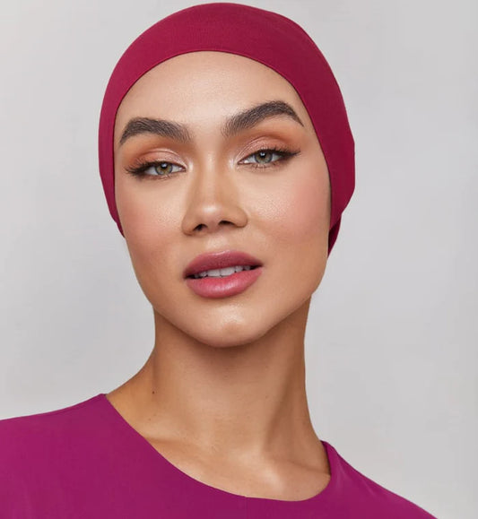 Hijab Tube Cap - CLARET