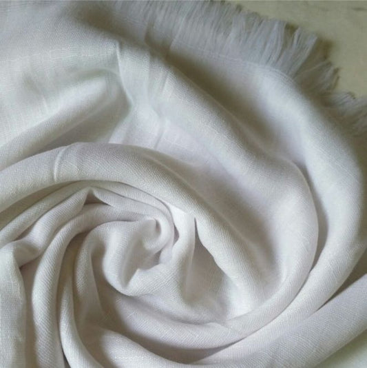 Turkish Lawn Hijab - PURE WHITE