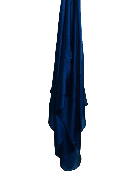 BLUE _ CRINKLE SILK