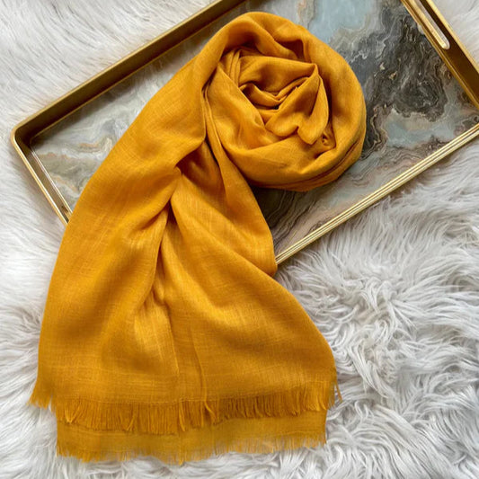 Turkish Lawn Hijab - MUSTARD