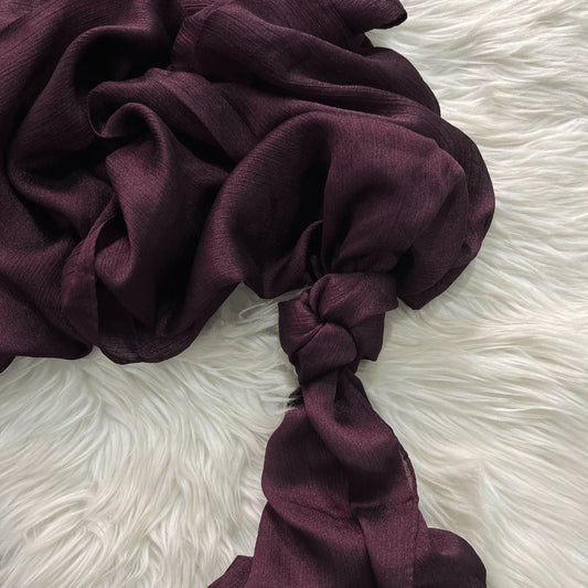 DEEP PURPULE - CRINKLE SILK