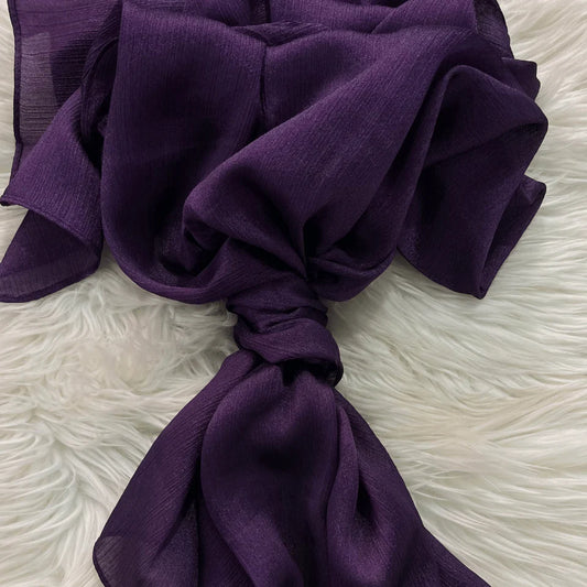 BRINJAL PURPULE - CRINKLE SILK