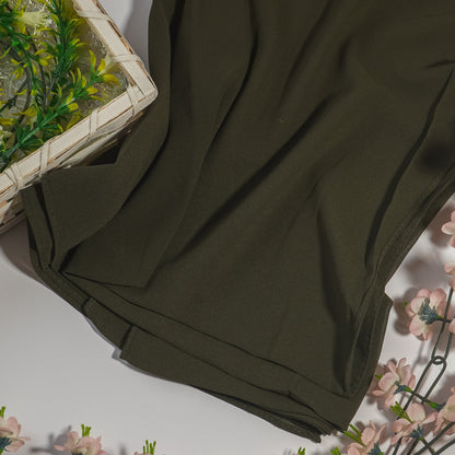 Luxury Georgette Hijab - DARK OLIVE