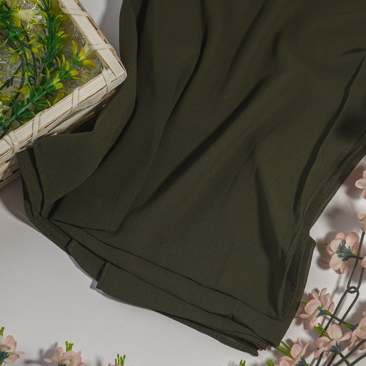 Luxury Georgette Hijab - DARK OLIVE