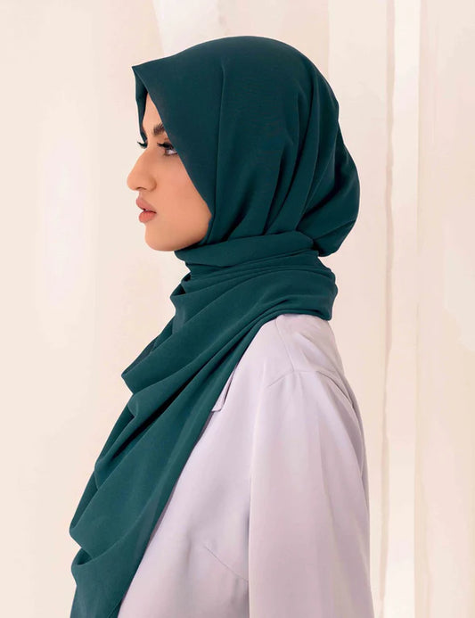 Luxury Georgette Hijab - TEAL