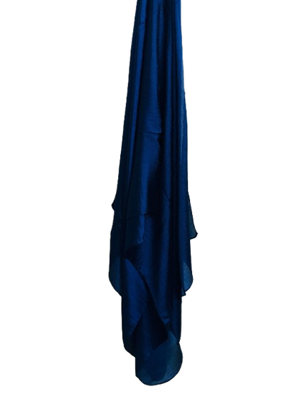 BLUE _ CRINKLE SILK