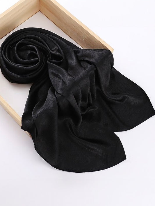 BLACK _ CRINKLE SILK